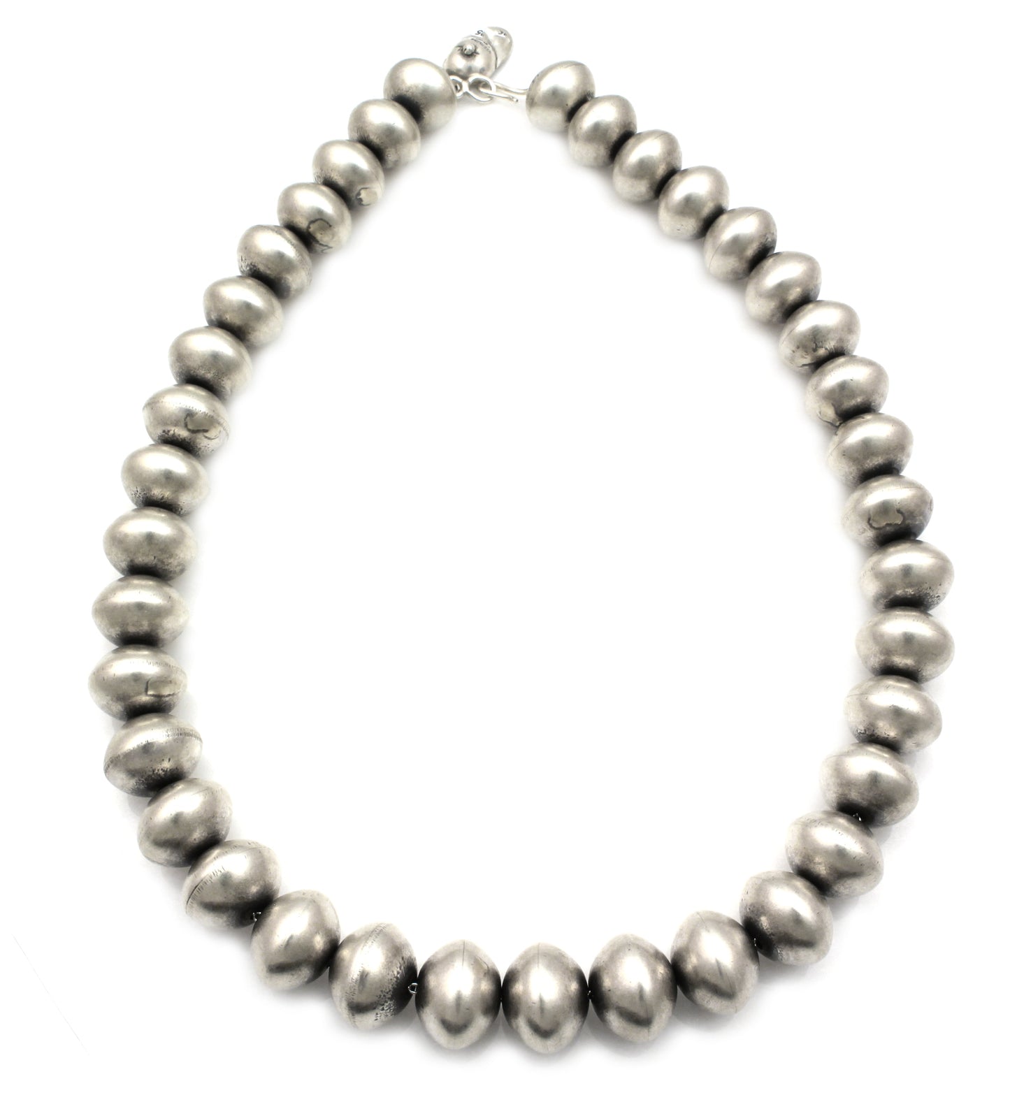 Silver Bead Necklace-Jewelry-Don Lucas-Sorrel Sky Gallery