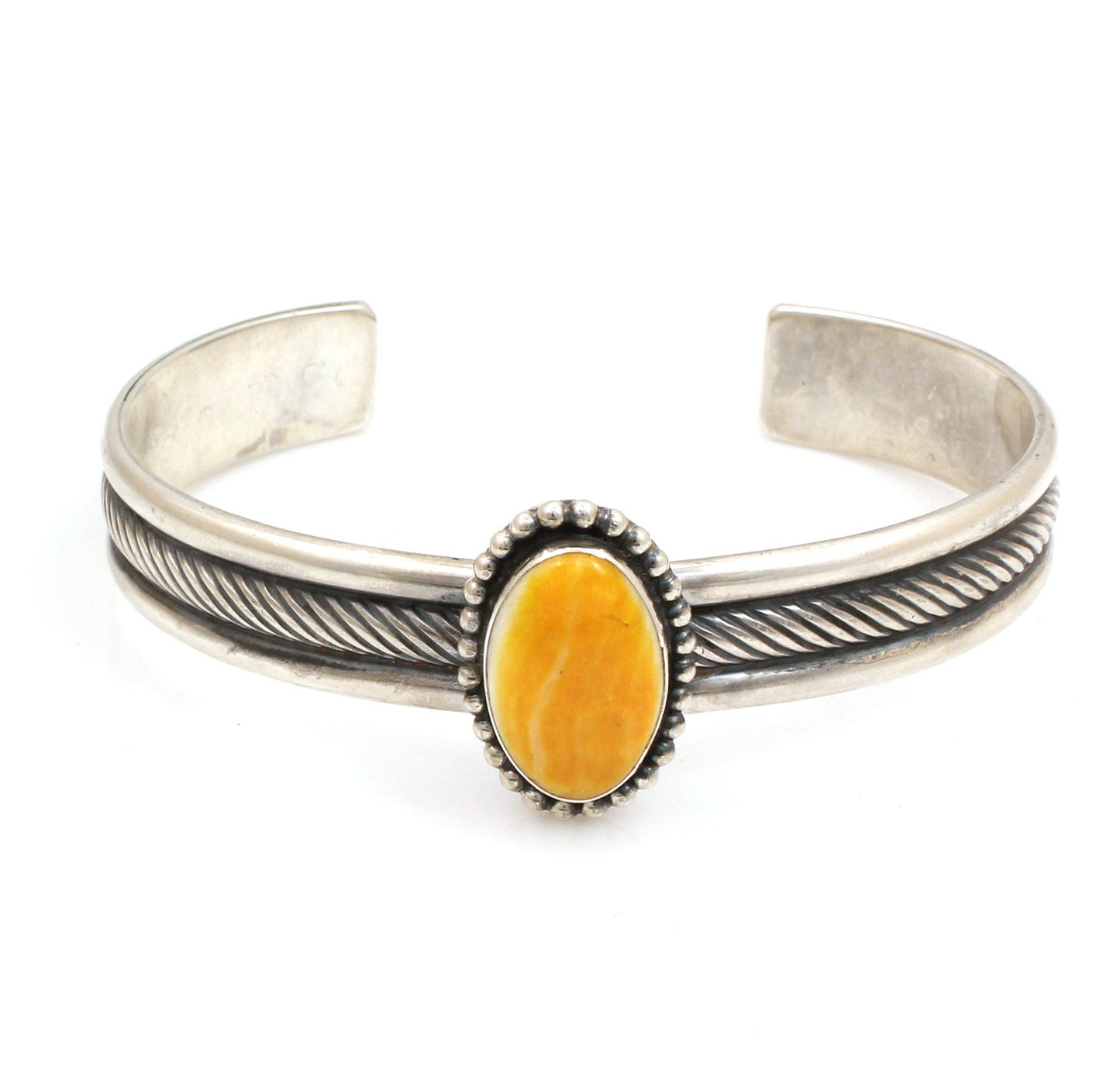 Single Stone Cuff - Spiny Oyster-Jewelry-Don Lucas-Sorrel Sky Gallery