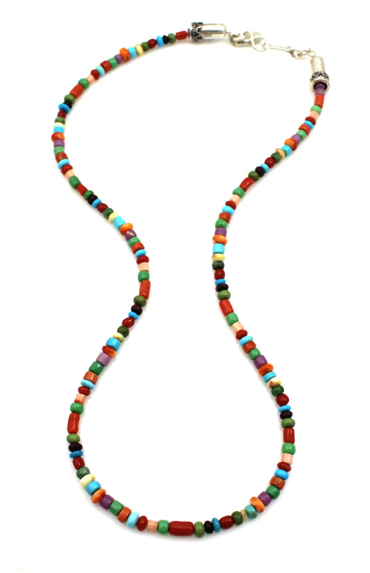 Single Strand Multi Stone Necklace-Jewelry-Don Lucas-Sorrel Sky Gallery