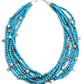 Turquoise 7 Strand Necklace-Jewelry-Don Lucas-Sorrel Sky Gallery