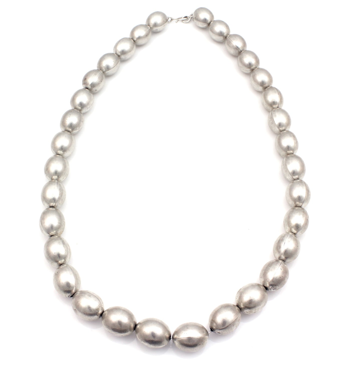 Silver Bead Necklace-jewelry-Don Lucas-Sorrel Sky Gallery