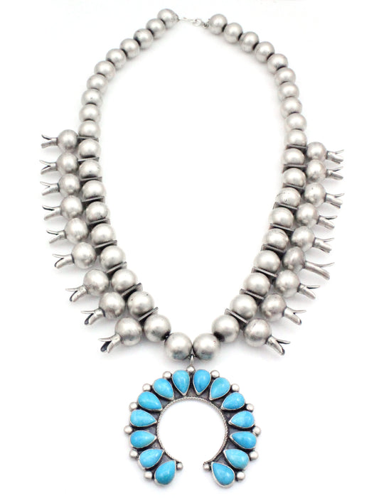 Squash Blossom Necklace-jewelry-Don Lucas-Sorrel Sky Gallery