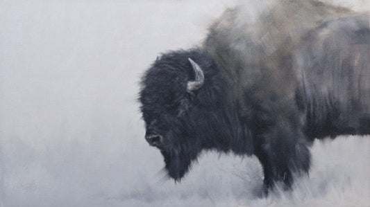 Bison Profile-Painting-Doyle Hostetler-Sorrel Sky Gallery