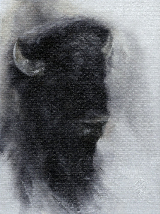 Bison Study II-Painting-Doyle Hostetler-Sorrel Sky Gallery