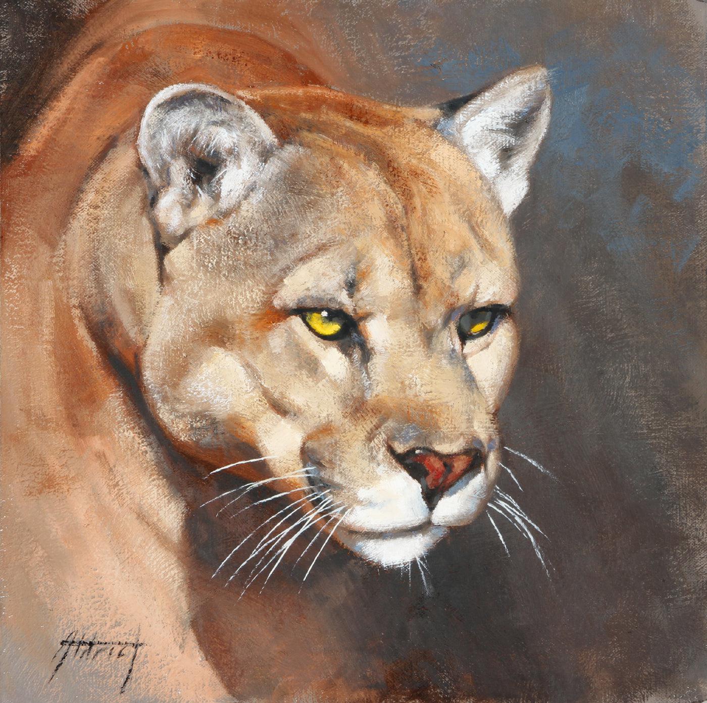 Cougar Portrait-Painting-Edward Aldrich-Sorrel Sky Gallery