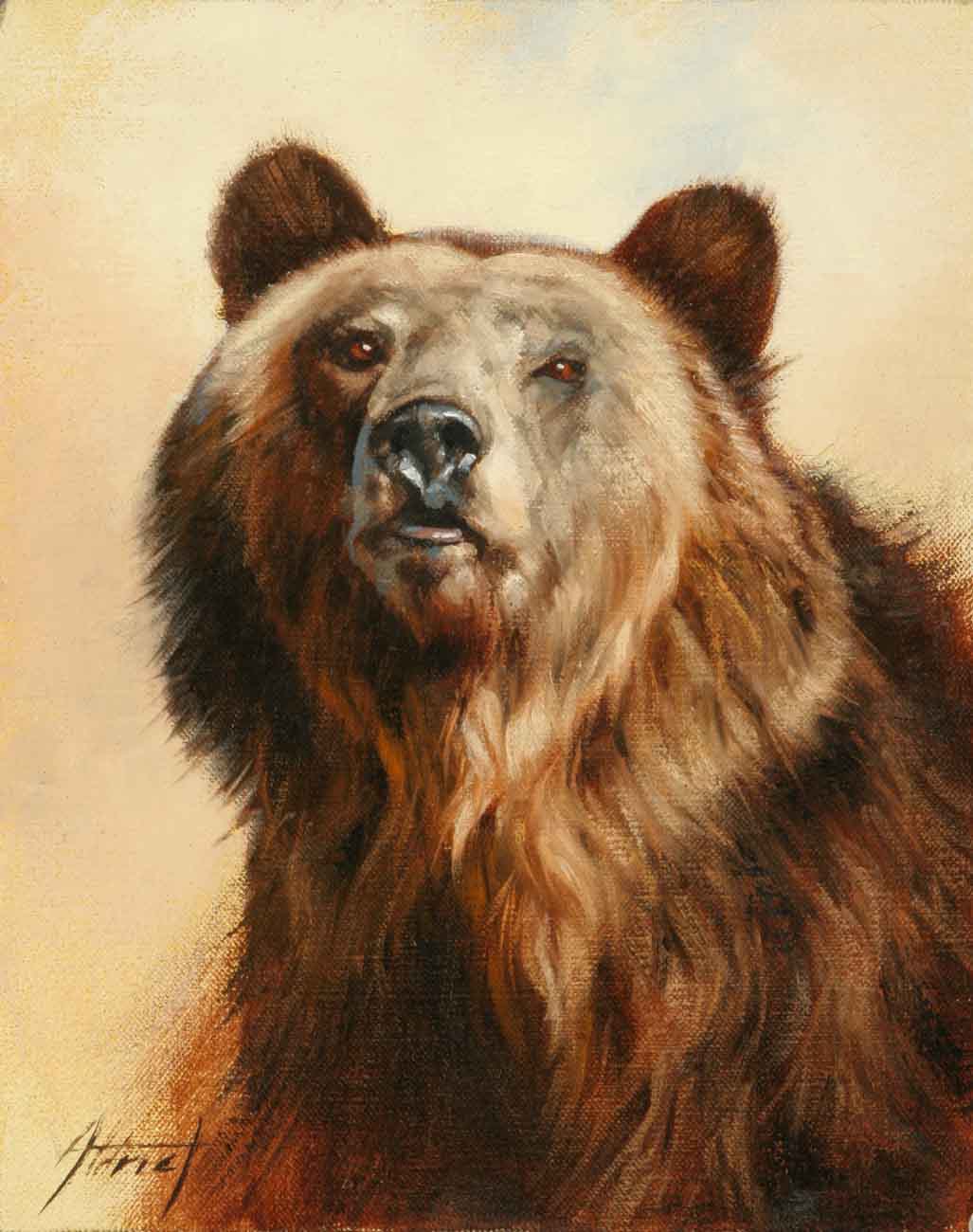 Grizzly Portrait-Painting-Edward Aldrich-Sorrel Sky Gallery