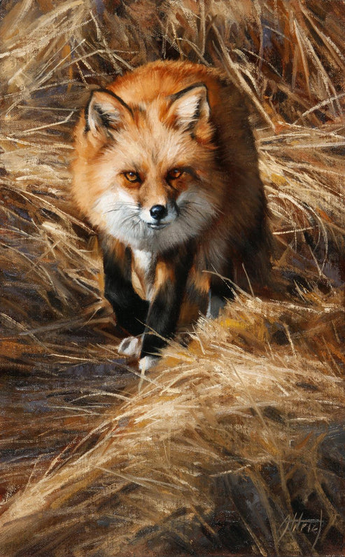 Hunter | Edward Aldrich | Fox Painting – Sorrel Sky Gallery