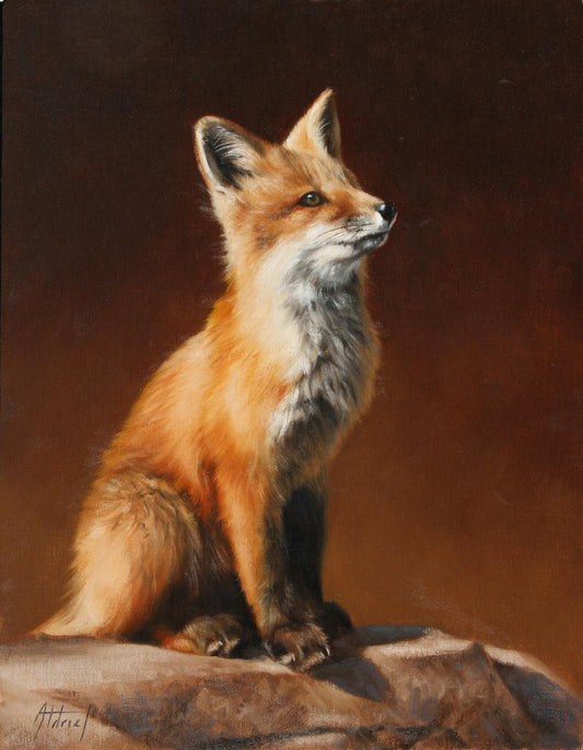 Untitled Fox Kit-Painting-Edward Aldrich-Sorrel Sky Gallery