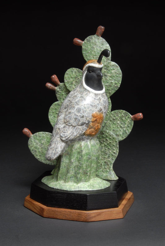 Cactus Perch-Sculpture-Gerald Balciar-Sorrel Sky Gallery