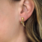 14ct Rose Gold / Black Diamond Skull - Tusk Earrings (pair)-Jewelry-Harlin Jones-Sorrel Sky Gallery
