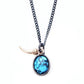 Tusk & Turquoise Necklace-Jewelry-Harlin Jones-Sorrel Sky Gallery