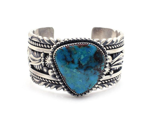 Bisbee Turquoise Bracelet-Jewelry-Jeanette Dale-Sorrel Sky Gallery