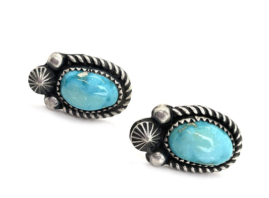 Turquoise Earrings-Jewelry-Jeanette Dale-Sorrel Sky Gallery