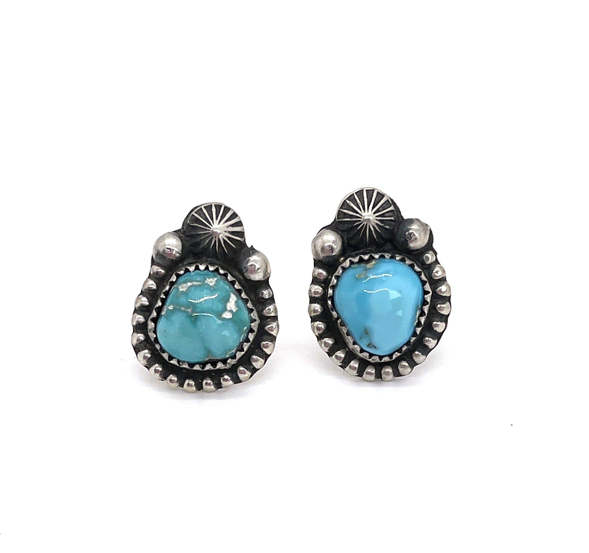 Turquoise Earrings-Jewelry-Jeanette Dale-Sorrel Sky Gallery