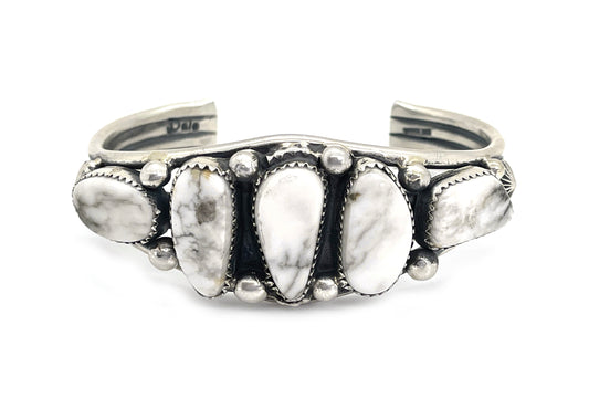 White Buffalo Stone Bracelet-Jewelry-Jeanette Dale-Sorrel Sky Gallery