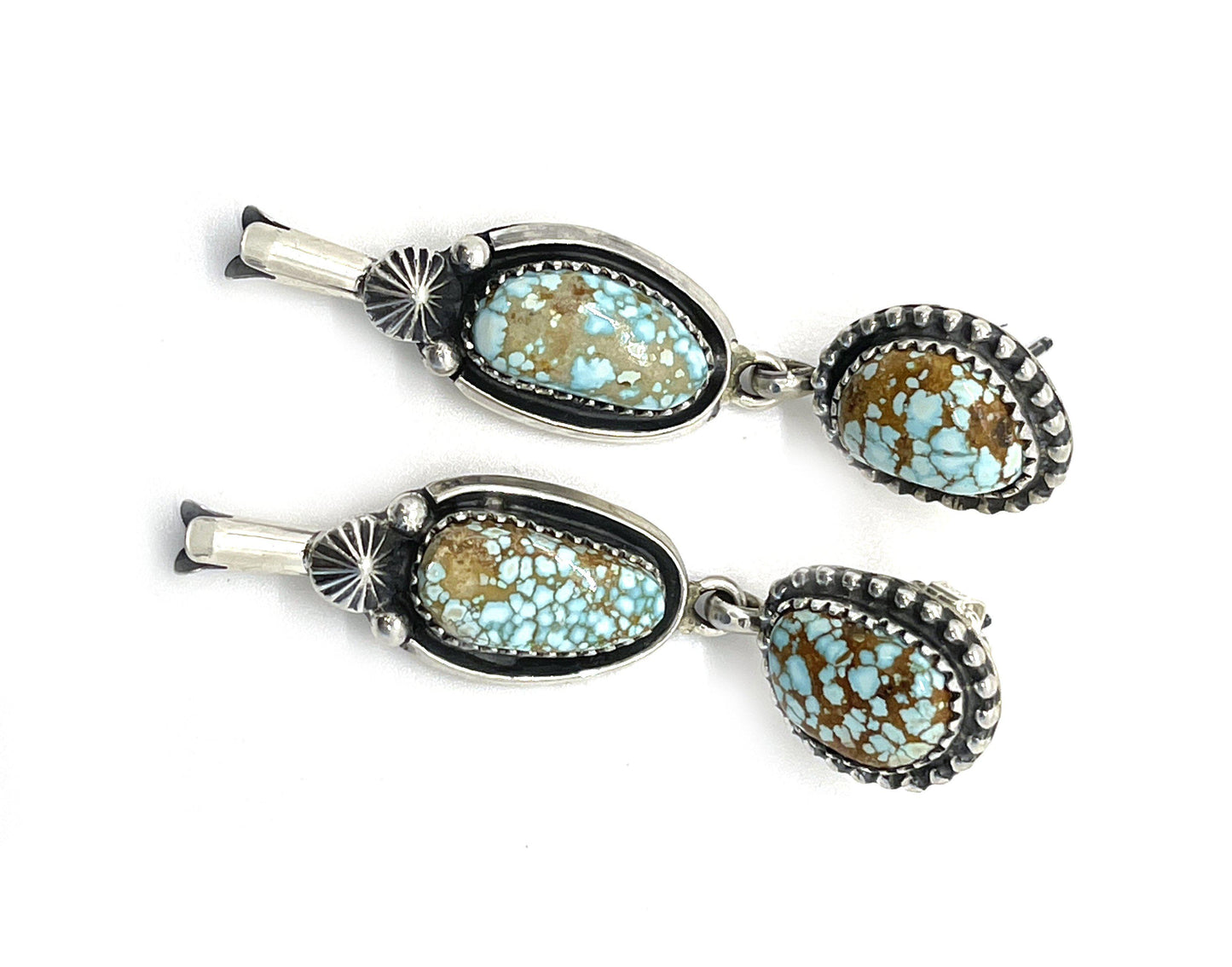 Number 8 Turquoise Earrings-jewelry-Jeanette Dale-Sorrel Sky Gallery