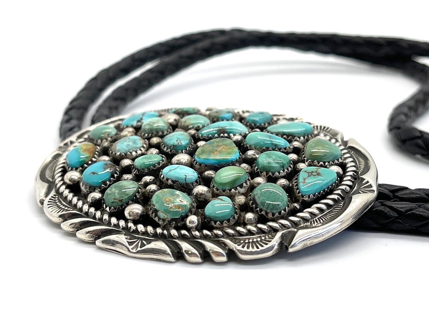Royston Cluster Bolo Tie-jewelry-Jeanette Dale-Sorrel Sky Gallery