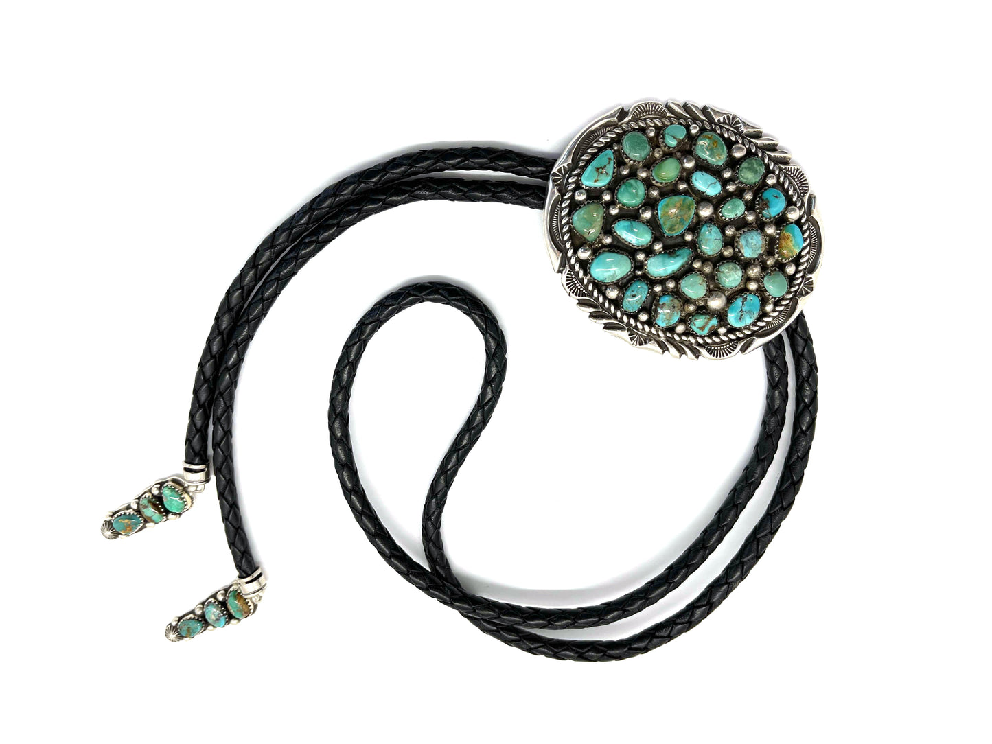 Royston Cluster Bolo Tie-jewelry-Jeanette Dale-Sorrel Sky Gallery