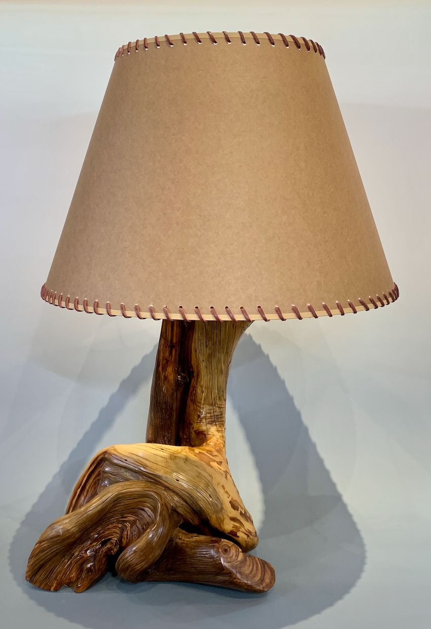 Colorado Juniper Table Lamp-Wood Turning-Jerry Wedekind-Sorrel Sky Gallery