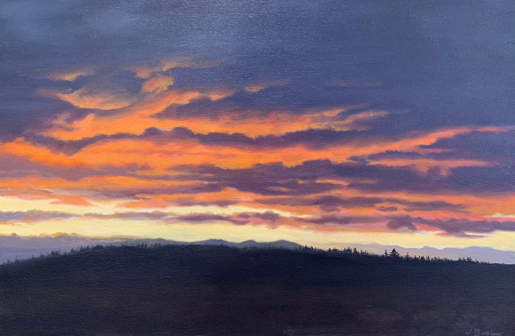 Northern New Mexico Sunset-painting-Jim Bagley-Sorrel Sky Gallery