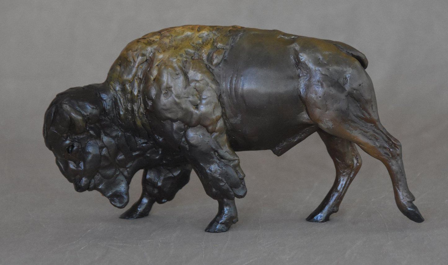 Bison Mini-Sculpture-Jim Eppler-Sorrel Sky Gallery