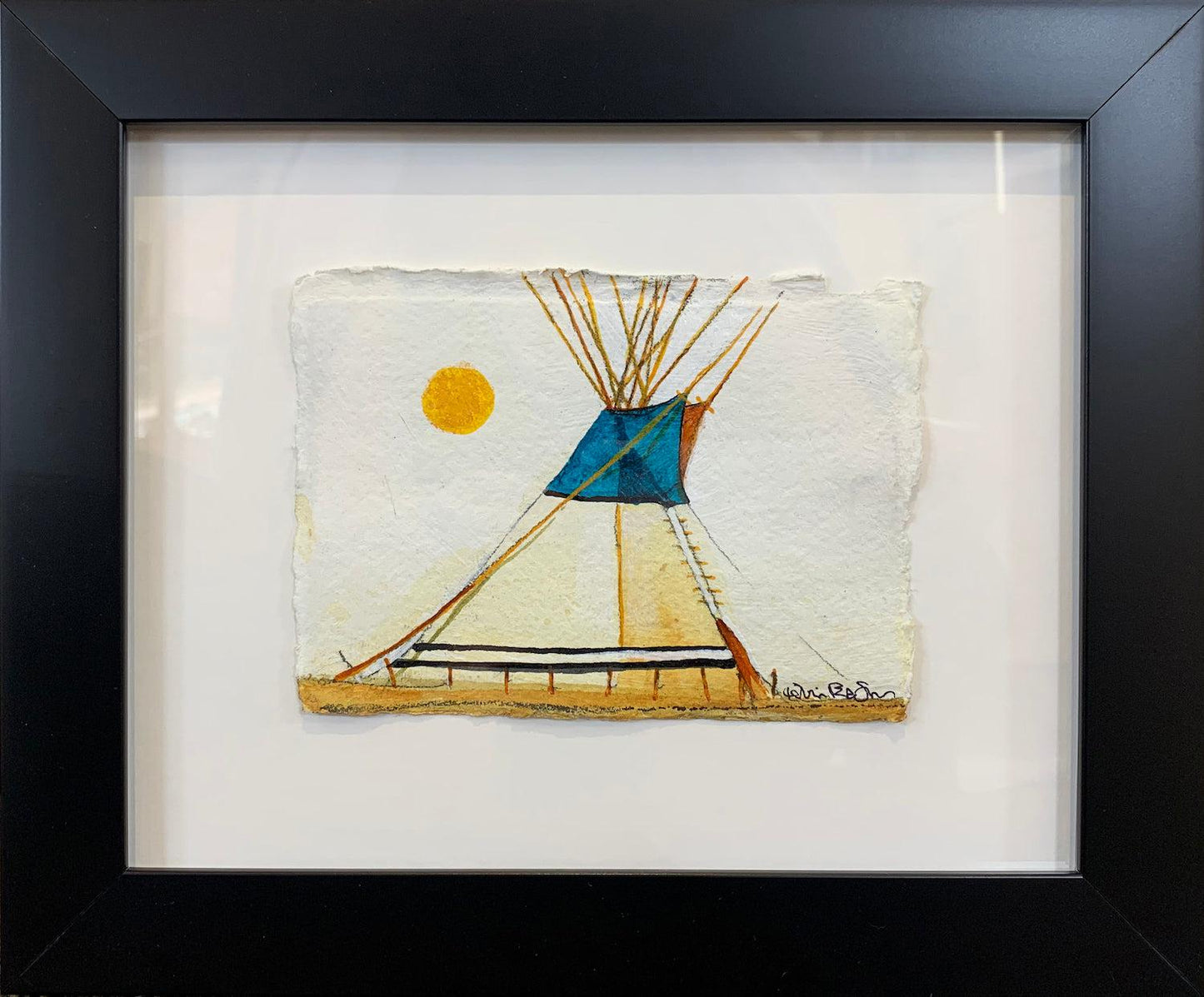 Tipi Study on Paper-Painting-Kevin Red Star-Sorrel Sky Gallery