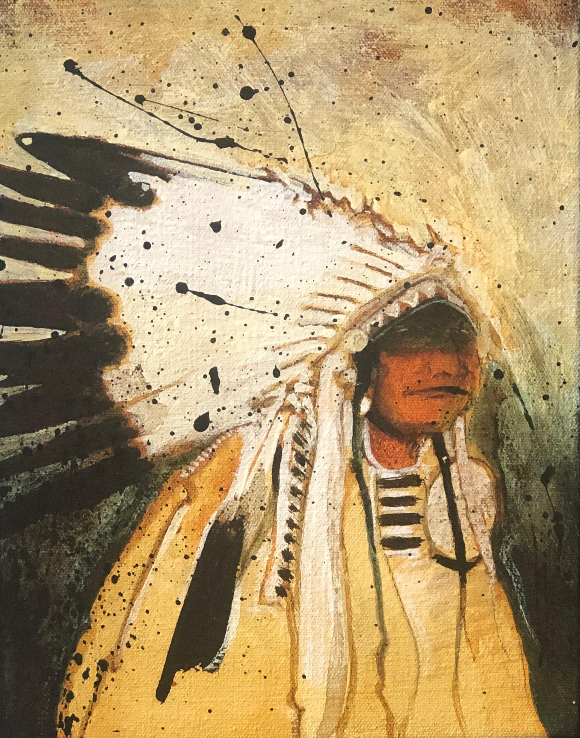 Young Indian Chief-Painting-Kevin Red Star-Sorrel Sky Gallery