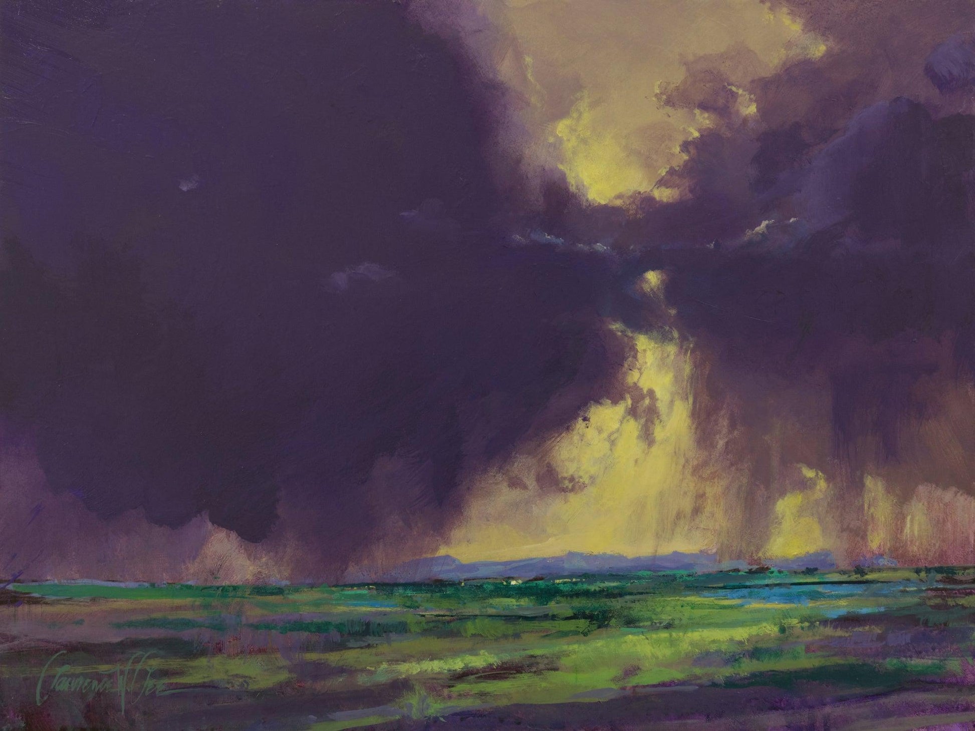 Downpour-Painting-Lawrence Lee-Sorrel Sky Gallery