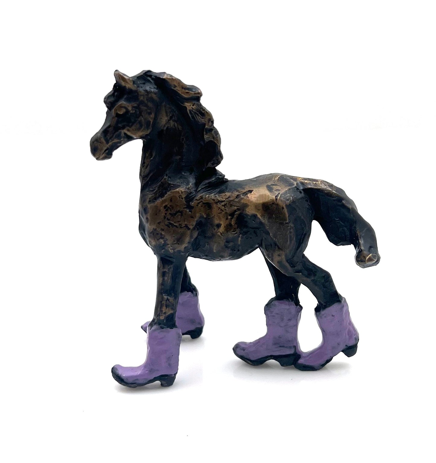 Foal with Purple Boots-Sculpture-Lisa Gordon-Sorrel Sky Gallery