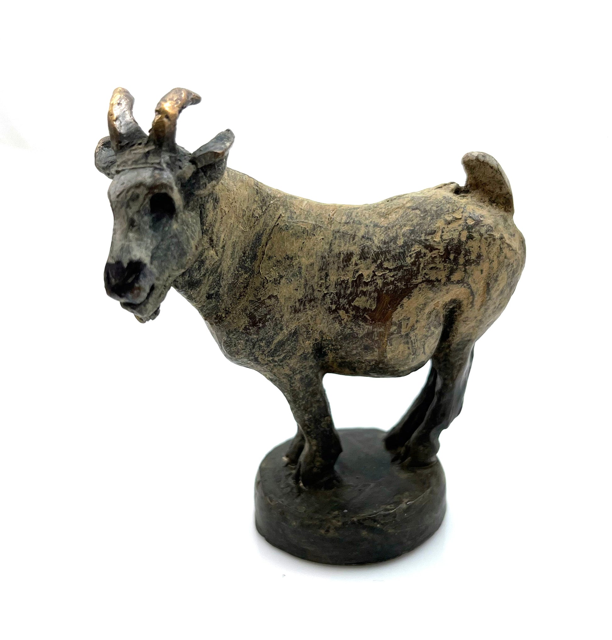 Goat with Base-Sculpture-Lisa Gordon-Sorrel Sky Gallery