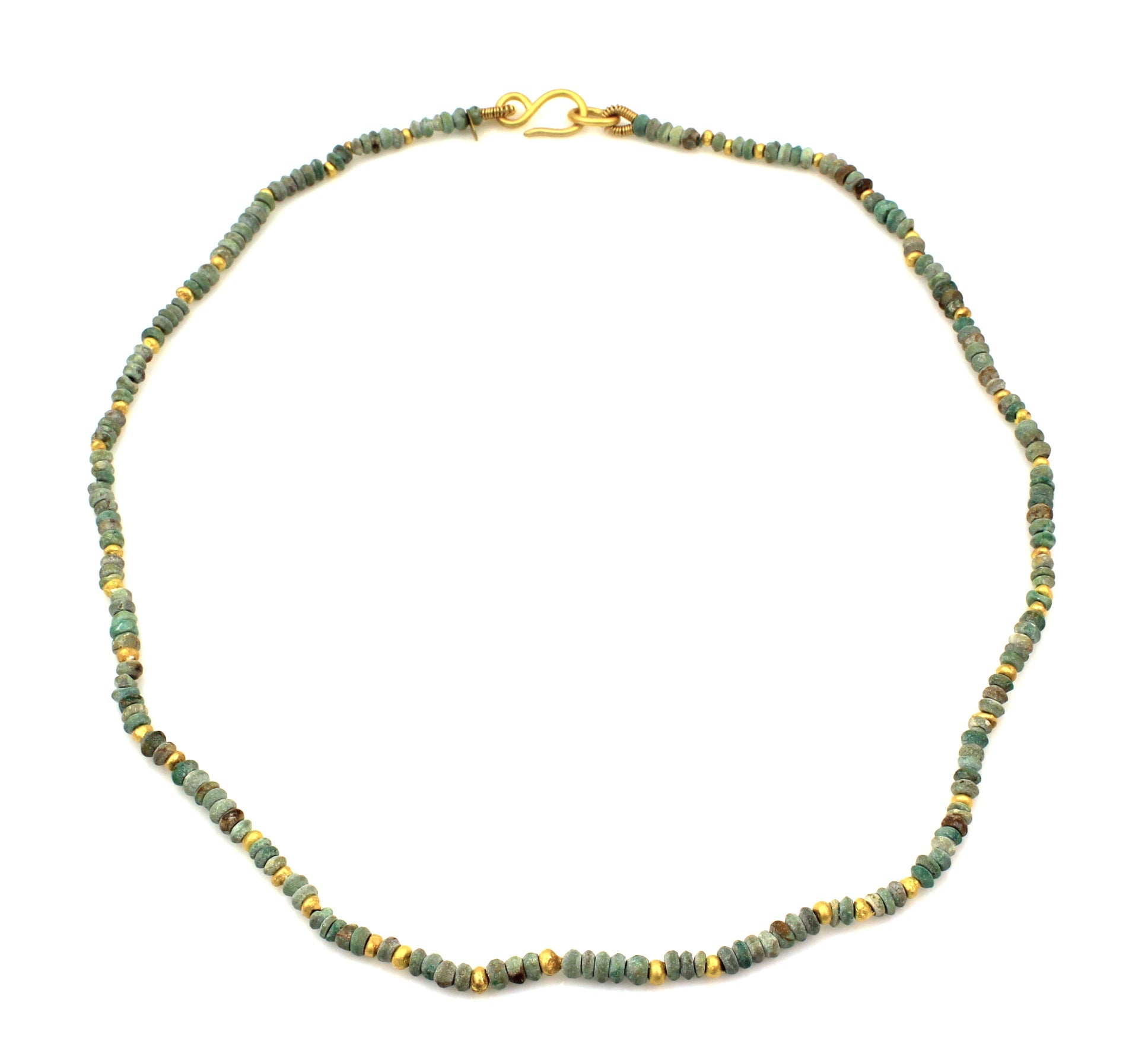 Banded Turquoise Necklace-Jewelry-Loren Nicole-Sorrel Sky Gallery