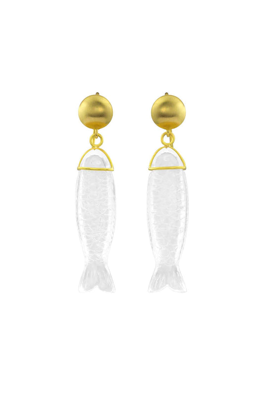 Silla Fish Earrings-Jewelry-Loren Nicole-Sorrel Sky Gallery