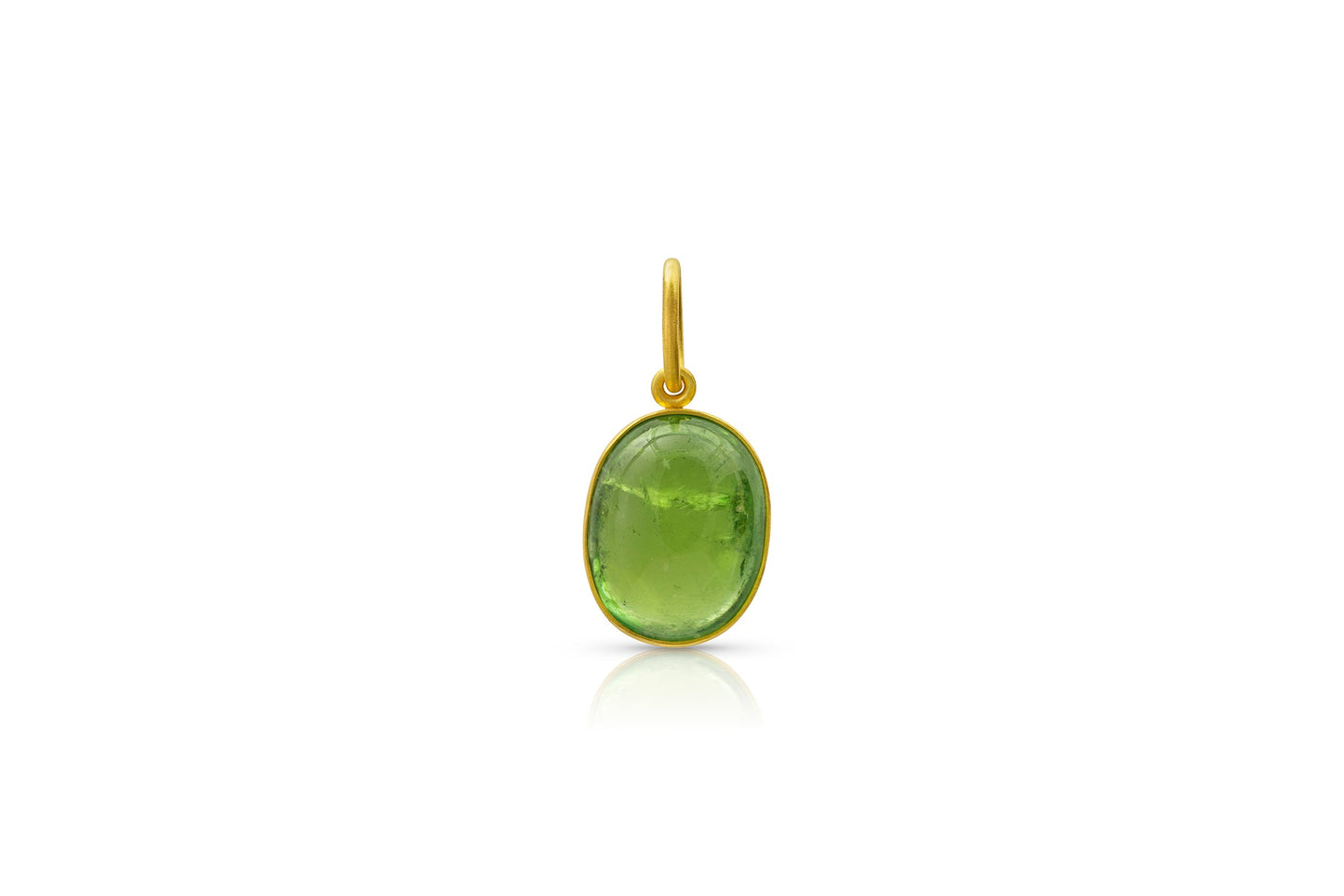 Green Tourmaline Charm Pendant-jewelry-Loren Nicole-Sorrel Sky Gallery