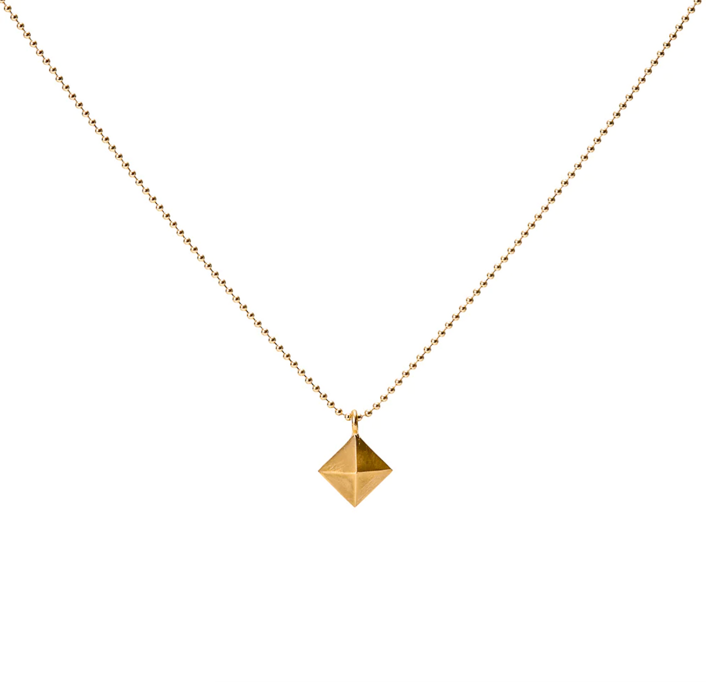 18K Gold Pyramid Pendant-Jewelry-Maria Samora-Sorrel Sky Gallery