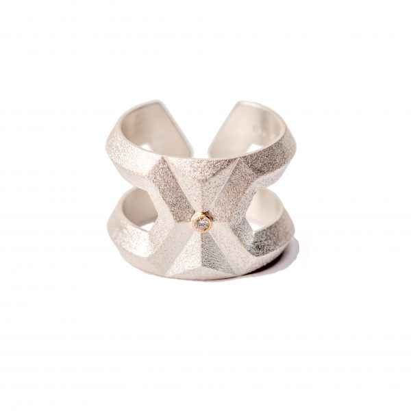 Hexagon Diamond Ring-Jewelry-Maria Samora-Sorrel Sky Gallery
