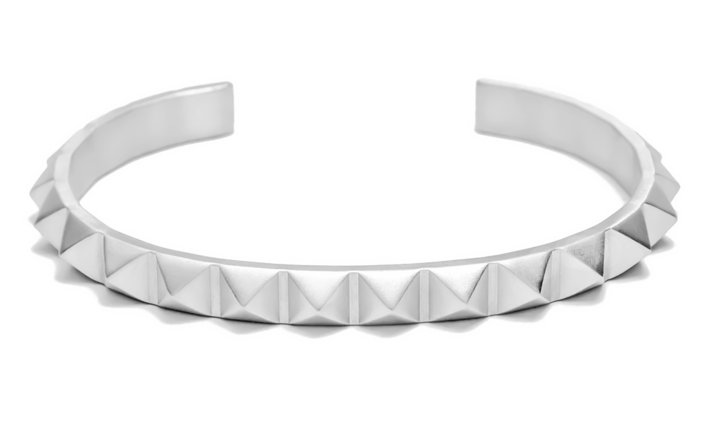 Polished Pyramid Cuff Bracelet