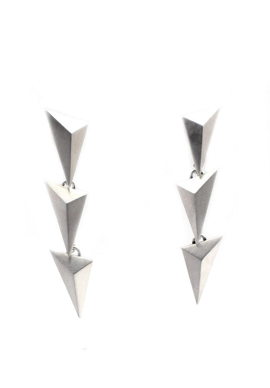Tetra Triple Link Earrings-Jewelry-Maria Samora-Sorrel Sky Gallery