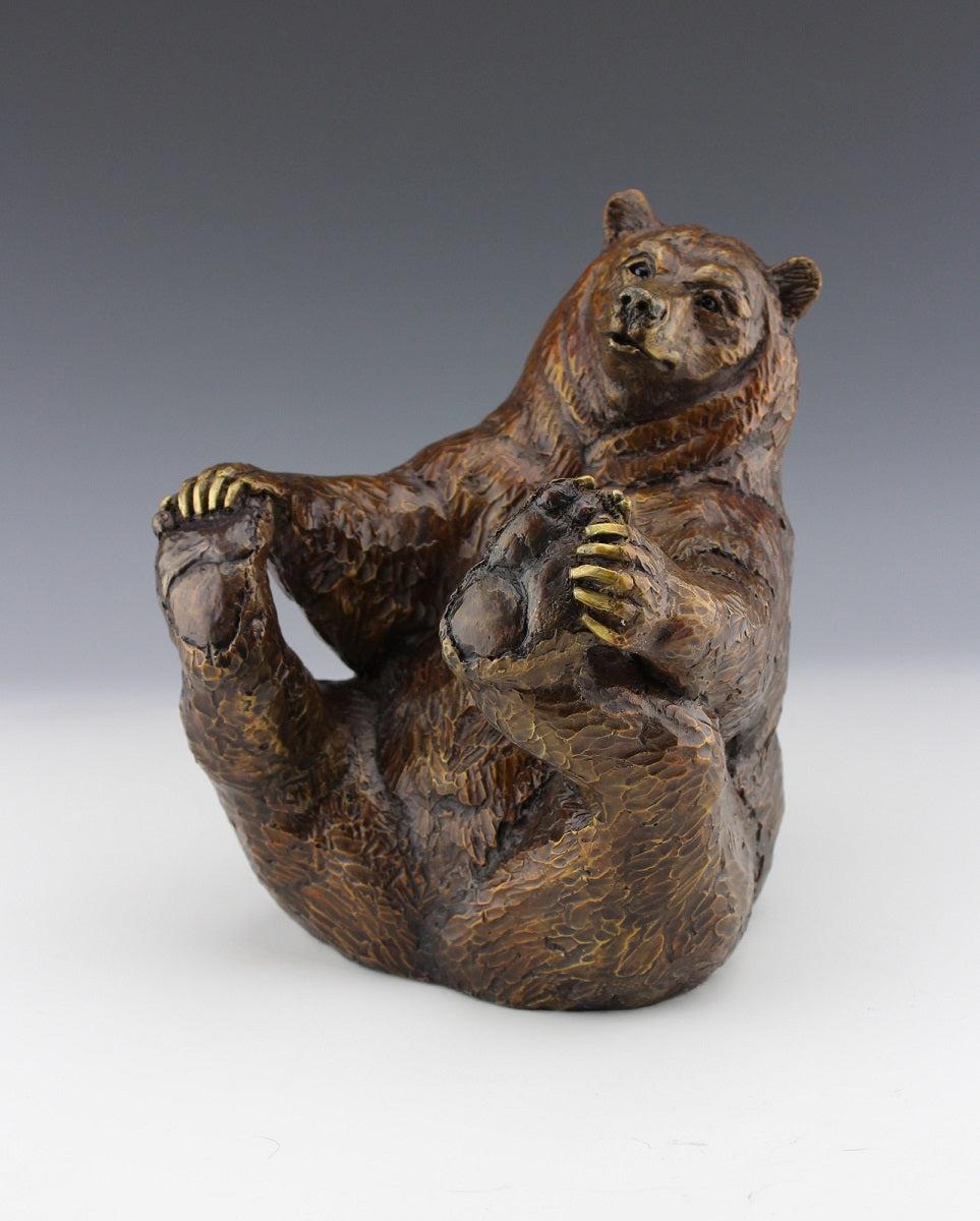 Yoga Bear | Mark Dziewior | Sorrel Sky Gallery | Sculpture