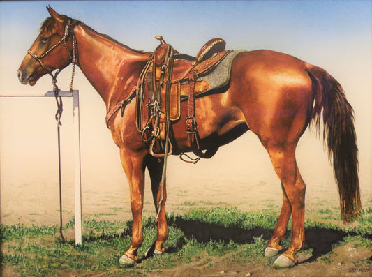 Cow Pony #2-Painting-Marlin Rotach-Sorrel Sky Gallery