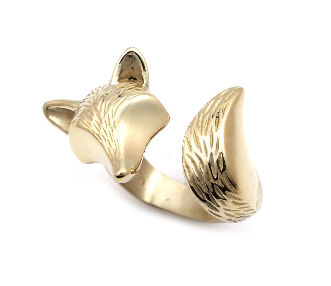Bronze Furred Fox Ring-Jewelry-Michael Tatom-Sorrel Sky Gallery