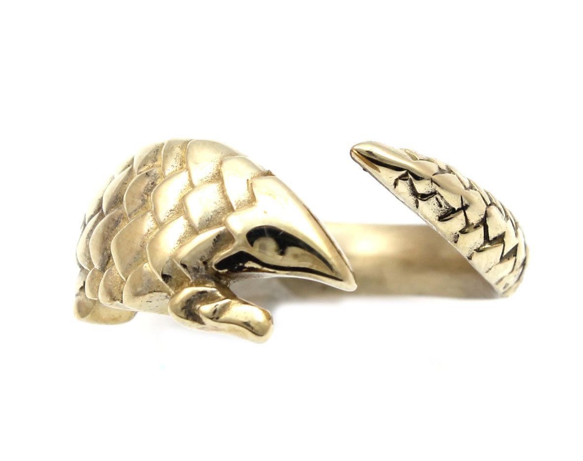 Bronze Pangolin Ring-Jewelry-Michael Tatom-Sorrel Sky Gallery