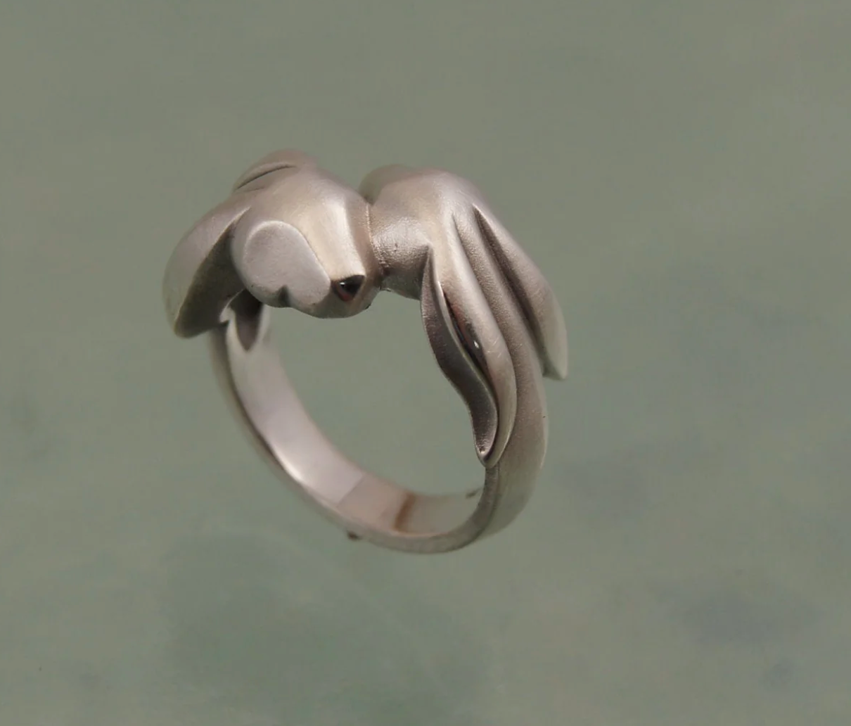 Silver Double Bunny Ring-Jewelry-Michael Tatom-Sorrel Sky Gallery