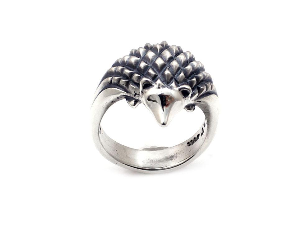Silver Hedgehog Ring-Jewelry-Michael Tatom-Sorrel Sky Gallery