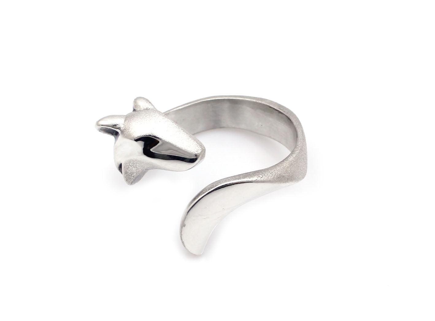 Silver Timber Wolf Ring-Jewelry-Michael Tatom-Sorrel Sky Gallery