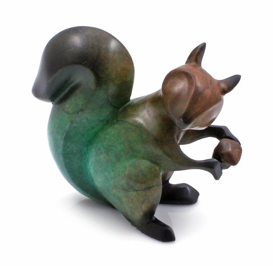 My Acorn - Mini Squirrel-Sculpture-Michael Tatom-Sorrel Sky Gallery