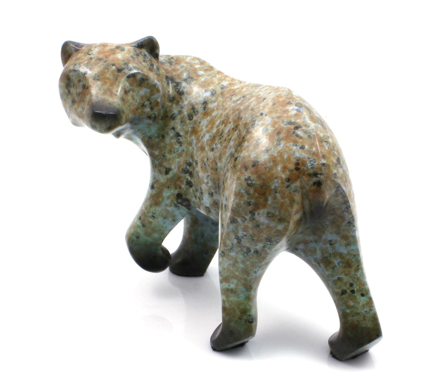 Small Walking Grizzly-Sculpture-Michael Tatom-Sorrel Sky Gallery