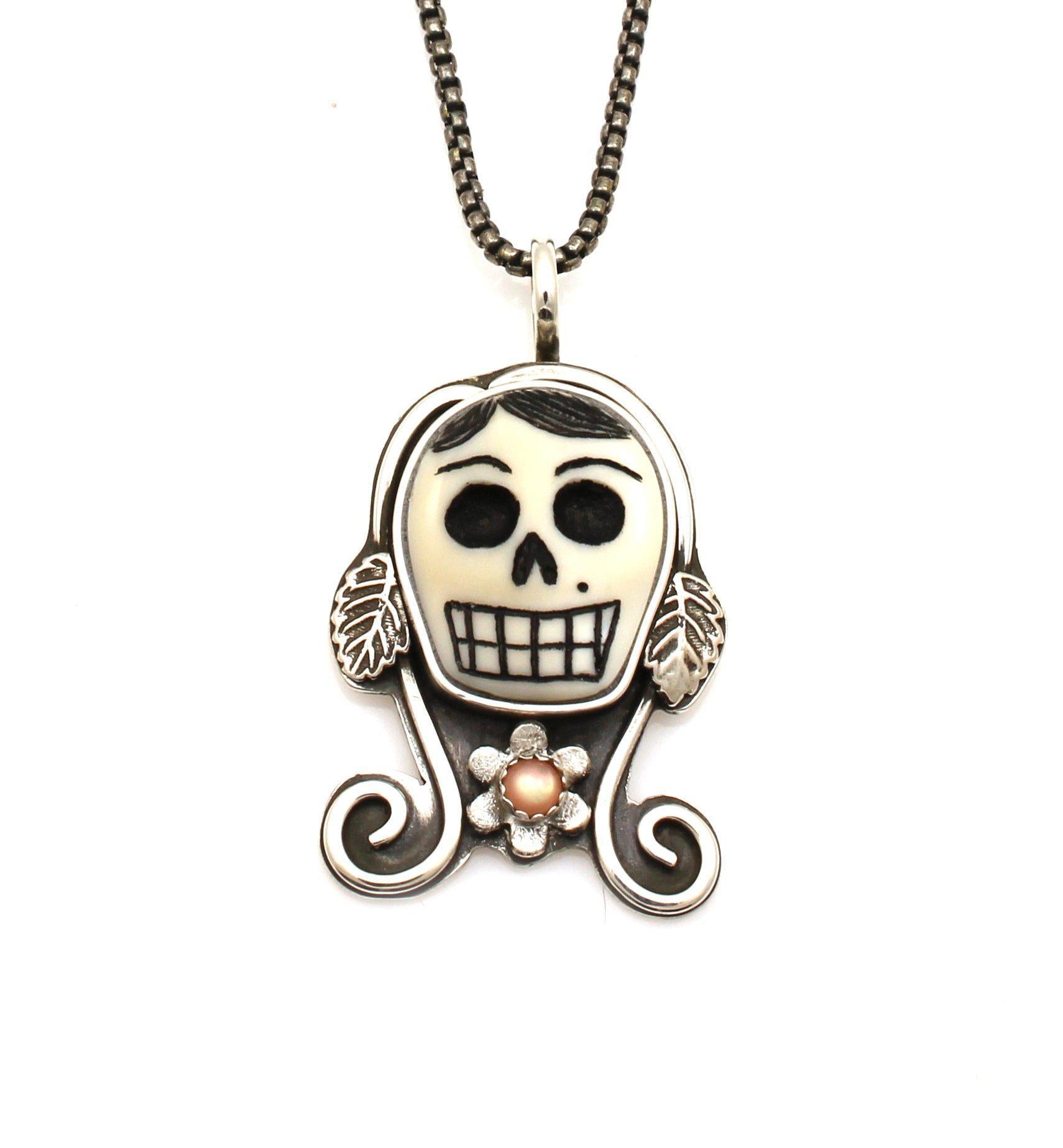 La Muerta Bonita Pendant-jewelry-Michelle Tapia-Sorrel Sky Gallery
