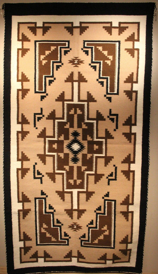 23" x 60" Teec Nos Pos-Weaving-Navajo Weaving-Sorrel Sky Gallery