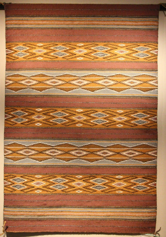 27" x 40" Pine Springs Style Weaving-Weaving-Navajo Weaving-Sorrel Sky Gallery