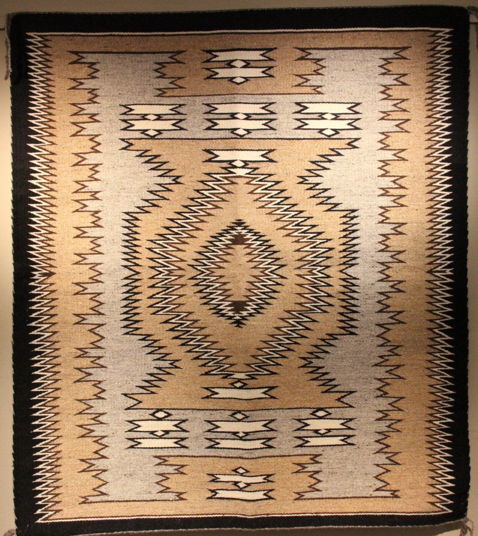 34" x 39" Teec Nos Pos-Weaving-Navajo Weaving-Sorrel Sky Gallery